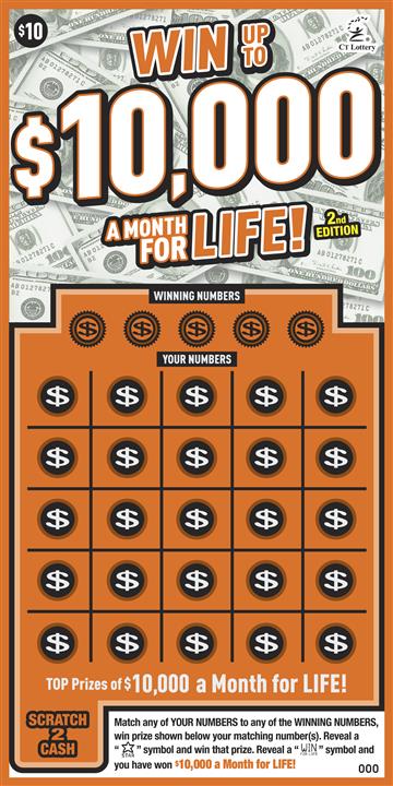 WIN UP TO $10,000 A MONTH FOR LIFE 2nd ED. image