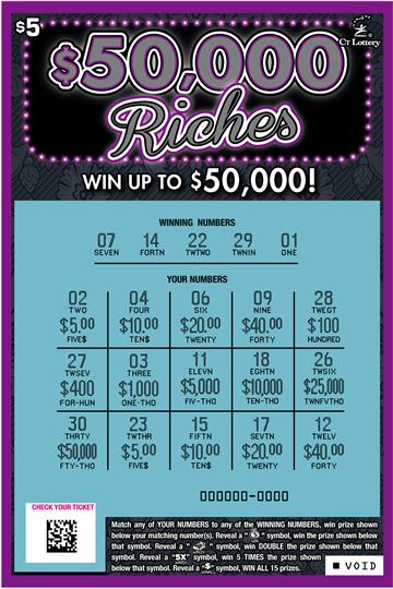 $50,000 RICHES rollover image