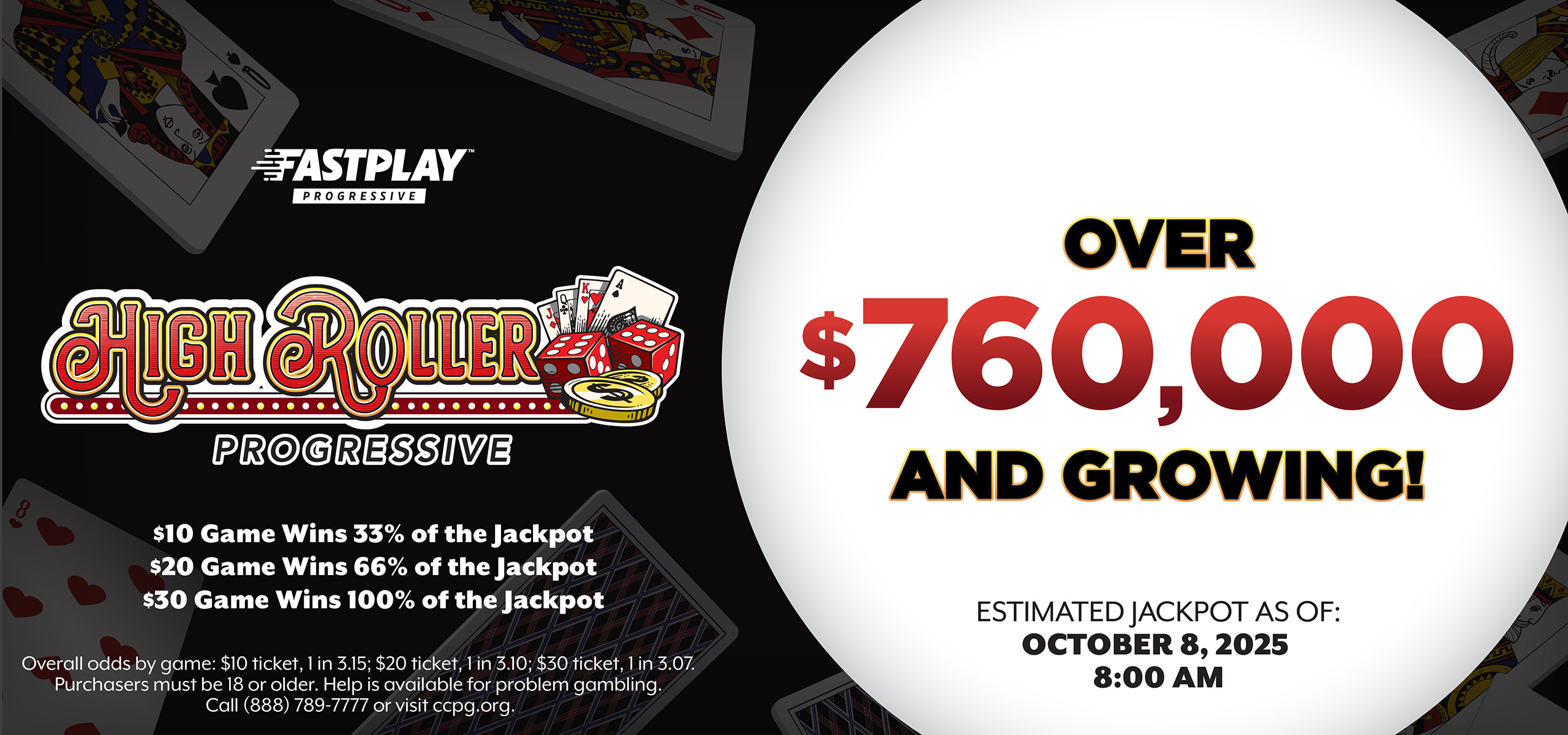 High Roller Jackpot is Growing