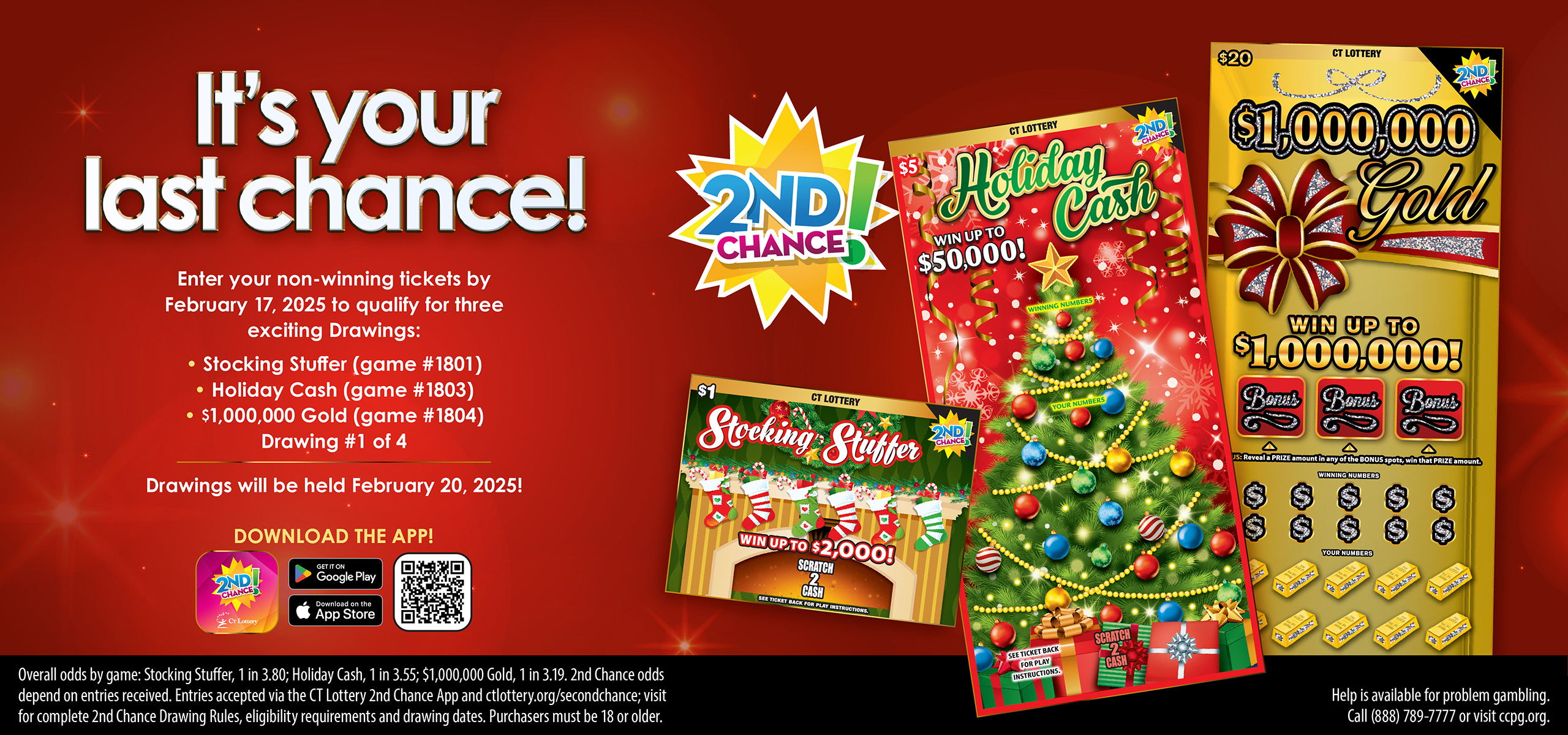 2nd Chance Holiday Games Drawings